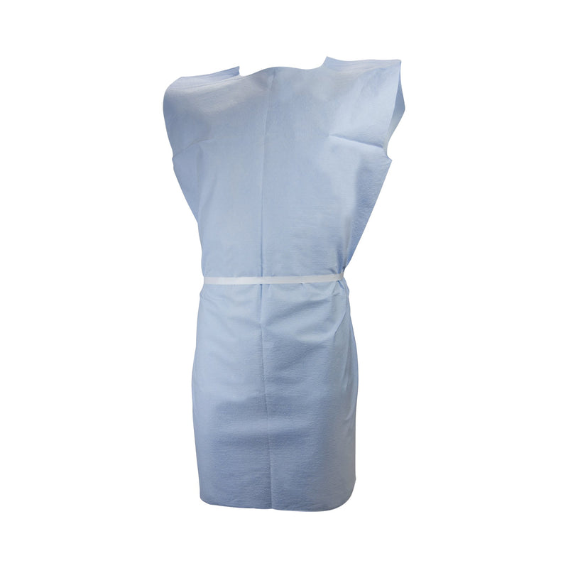 McKesson Patient Exam Gown Child Size Blue Disposable (314442_CS) 50/CS