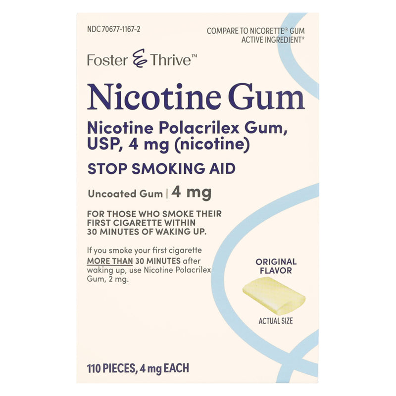 Foster & Thrive™ Stop Smoking Aid 4 mg Strength Gum (1239005_PK) 110/PK