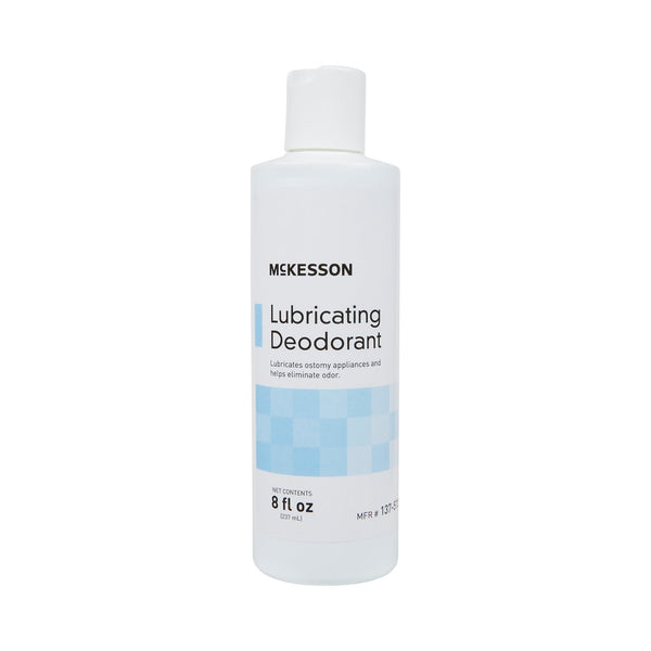 McKesson Lubricating Ostomy Appliance Deodorant Lubricating, 8 oz., Squeeze Bottle, Unscented (1081293_CS) 6/CS