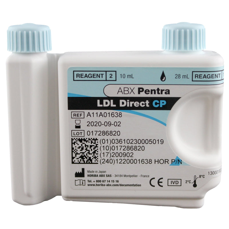 ABX Pentra™ General Chemistry Reagent Direct Low-Density Lipoprotein (LDL) Cholesterol For ABX Pentra 400 Clinical Chemistry Analyzer 100 Tests (721497_EA) 1/EA
