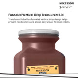 McKesson Sharps Container Red Base 10 H X 3-1/2 W X 3-1/2 D Inch Vertical Entry 0.425 Gallon (586912_CS) 20/CS