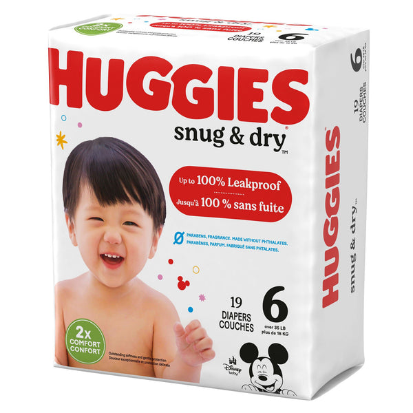 Huggies® Snug & Dry Unisex Baby Diaper Size 6 Disposable Heavy Absorbency (1160334_CS) 76/CS