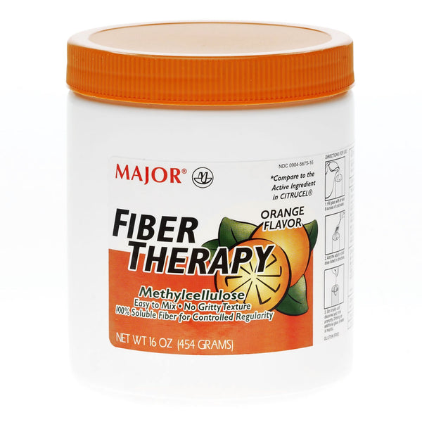 Fiber Therapy Fiber Supplement Orange Flavor Powder 16 oz. Methyl Cellulose (865336_EA) 1/EA