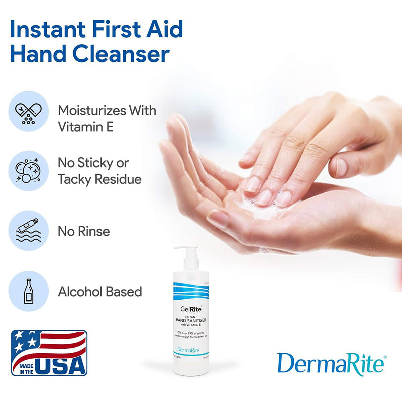 GelRite® Hand Sanitizer 4 oz. Ethyl Alcohol Gel Bottle (576312_CS) 24/CS