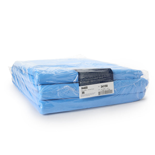 QUICK CHECK* H400 Sterilization Wrap White / Blue 36 X 36 Inch Dual Layer SMS Polypropylene Steam / EO Gas / Hydrogen Peroxide (809429_CS) 72/CS
