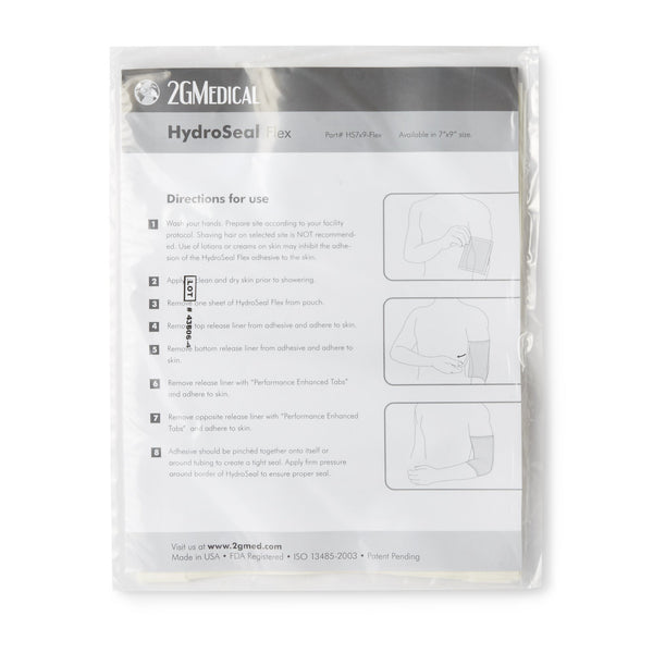 HydroSeal Flex IV Site Barrier Protector 7 X 9 Inch Rectangle NonSterile (1191252_BX) 98/BX