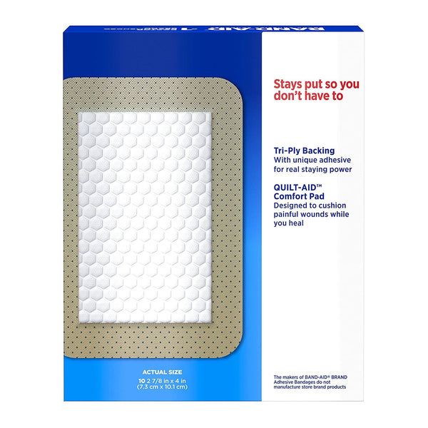 Band-Aid® Adhesive Strip 2-7/8 X 4 Inch Plastic Rectangle Tan Sterile (781048_BX) 10/BX