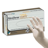 NitriDerm® COATS® Exam Glove Medium NonSterile Nitrile Standard Cuff Length Fully Textured White Chemo Tested (880526_BX) 200/BX