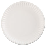 AJM Packaging Corporation Plate White Single Use Paper 9 Inch Diameter (549338_CS) 12/CS