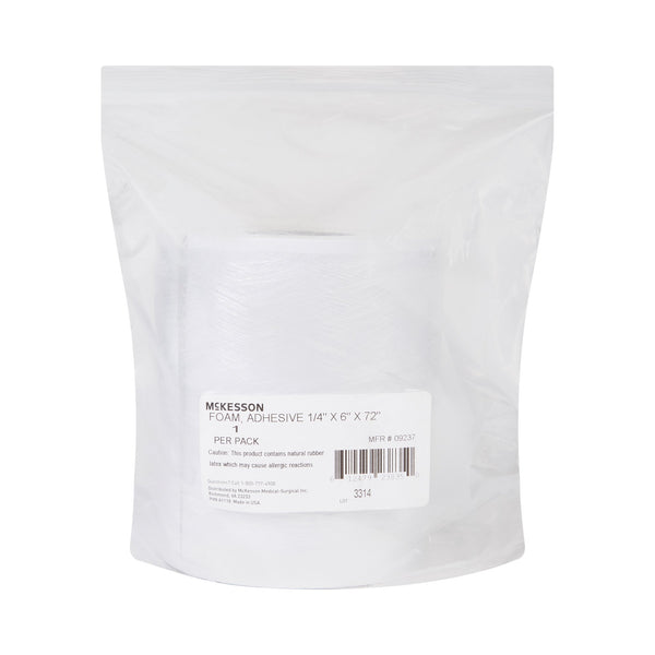 McKesson Orthopedic Padding Roll Adhesive 6 X 72 Inch Poly Foam NonSterile (1111076_CS) 20/CS