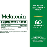 Nature's Bounty® Natural Sleep Aid 60 per Bottle Capsule 10 mg Strength (1231640_BT) 1/BT