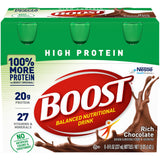 Boost® High Protein Oral Supplement Rich Chocolate Flavor Liquid 8 oz. Bottle (1107868_PK) 6/PK