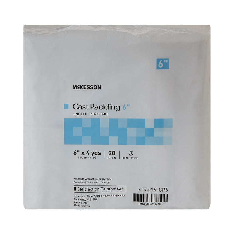 McKesson Cast Padding Undercast 6 Inch X 4 Yard Polyester NonSterile (734227_CS) 80/CS