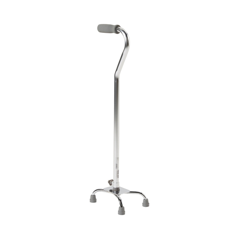 McKesson Small Base Quad Cane Steel 30 to 39 Inch Height Chrome (1065219_EA) 1/EA
