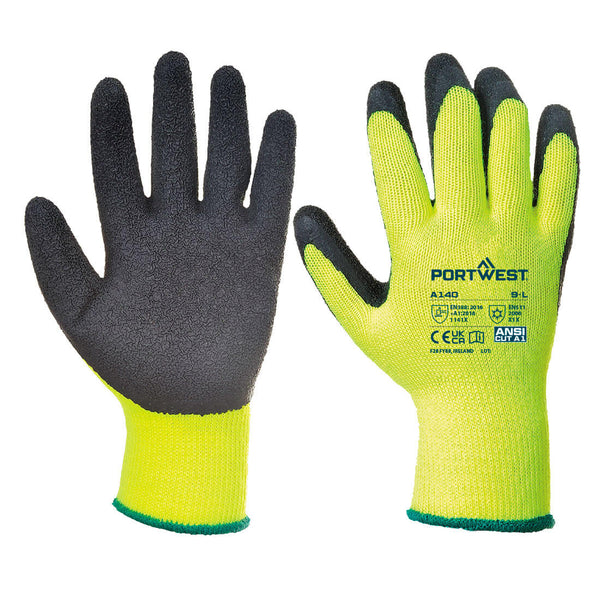 Portwest Thermal Grip Glove, Black, Size XL (A140BKRXL) Each