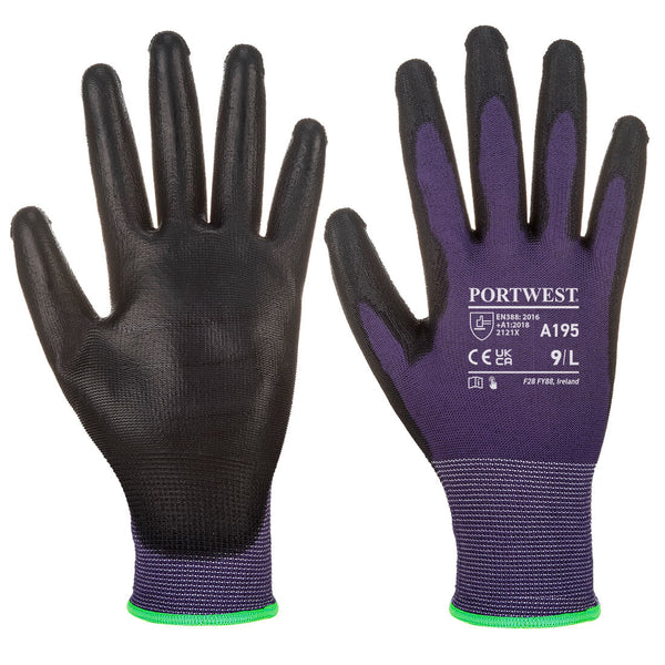 Portwest Touchscreen - PU, Purple/Black, Size M (A195U8RM) Each