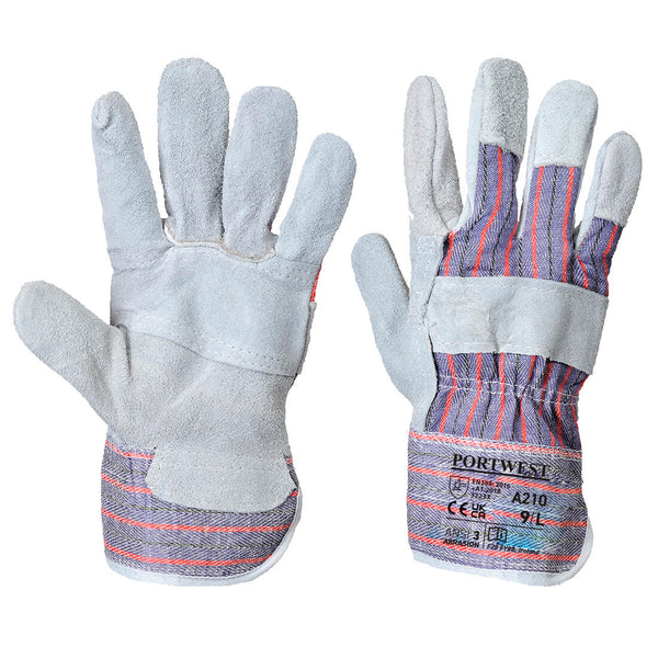 Portwest Canadian Rigger Glove, Gray, Size XXXL (A210GRRXXXL)