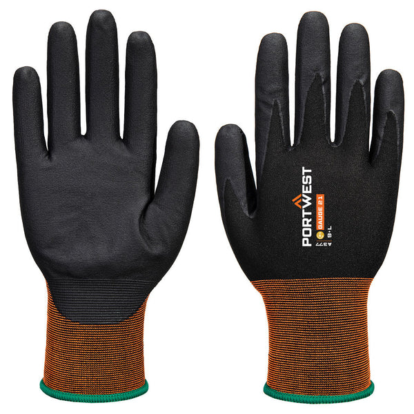 Portwest GP Grip 21 Nitrile Micro foam Glove, Black, Size XL (A377K8RXL) Each
