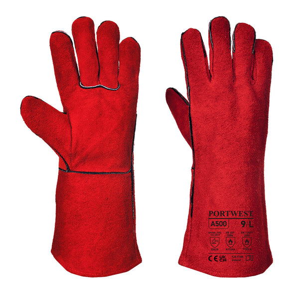 Portwest Welders Gauntlet, Red, Size XL (A500RERXL) Each