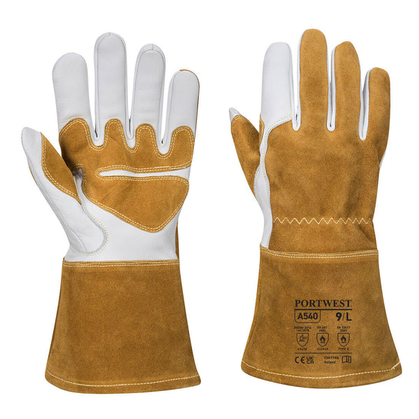 Portwest Ultra Welding Gauntlet, Brown, Size XXL (A540BRRXXL) Each