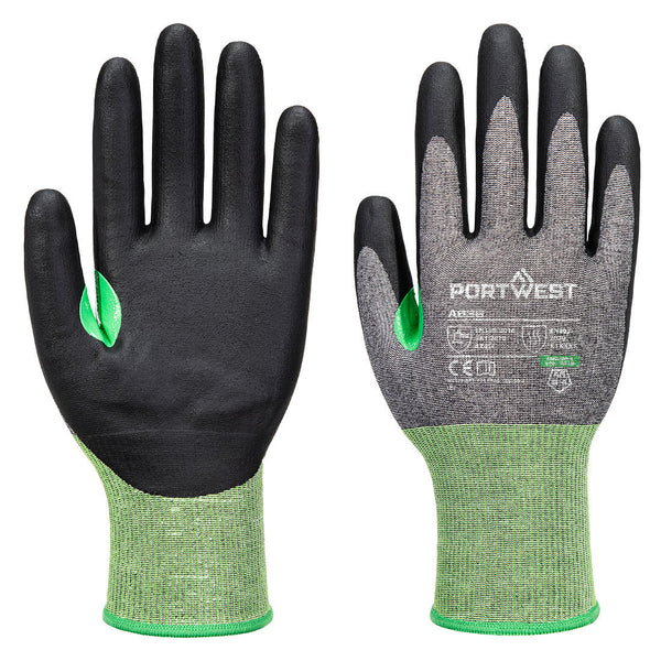 Portwest CS Cut C18 Nitrile Glove A3, Gray/Black, Size XL (A636G8RXL) Each