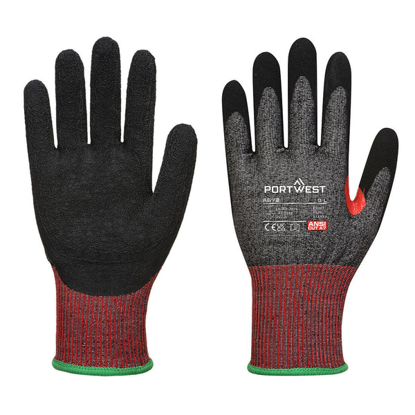 Portwest CS Cut F13 Nitrile Glove A6, Black, Size XXL (A672K8RXXL) Each