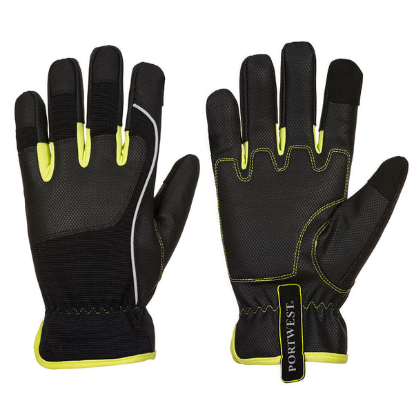 Portwest PW3 Tradesman Glove, Black/Yellow, Size L (A771BKYL) Each