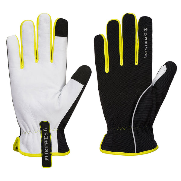 Portwest PW3 Winter Glove, Black/Yellow, Size XXL (A776BKYXXL) Each