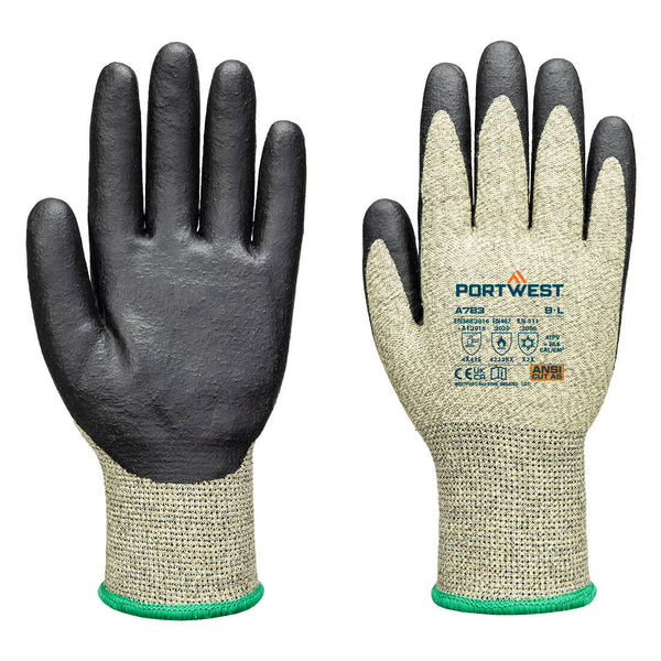 Portwest Arc Grip 13E Level 3 Glove, Green/Black, Size L (A783E8RL) Each