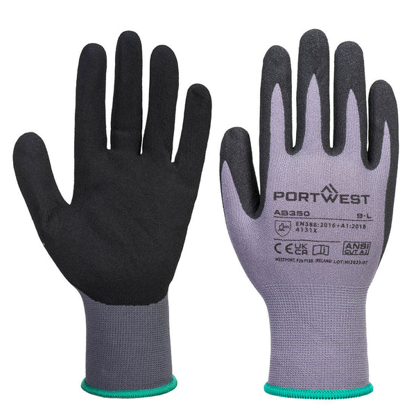 Portwest DermiFlex Essential Multipack, Gray/Black, Size XL (AB350G8RXL) Pack of 12
