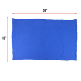 Hospeco® Huck Cotton Cleaning Towels 16x26 Blue, 120/Case (HOSABSBNT-BLUE-CS) Case of 120