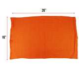Hospeco® Huck Cotton Cleaning Towels 16x26 Orange, 120/Case (HOSABSBNT-ORNG-CS) Case of 120