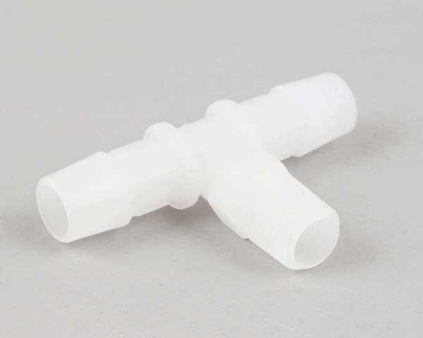 AccuTemp At0P-2704-1 Pvdf Tee 1/4Npt X 1/2 Barb (ACCAT0P-2704-1) Each