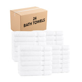 Hospeco® Admiral Hospitality Bath Towel 24x50 White, 24/Case (HOSADMIRAL-BATH-10-5) Case of 24