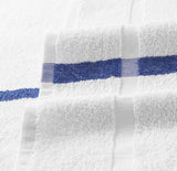 Hospeco® Admiral Hospitality Bath Towel 24x48 Blue Stripe, Case of 60 (HOSADMIRAL-B-8BCS) Case of 60