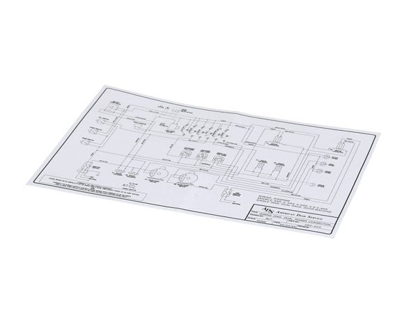 American Dish Service 089-9202 Decal, Wiring Diagram, Model (ADS089-9202) Each