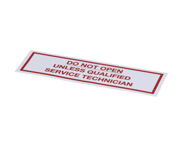 American Dish Service 089-9217 Decal, Do Not Open Model Asq, (ADS089-9217) Each