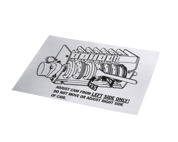 American Dish Service 089-9227 Decal, Timer Cam Adjustment, (ADS089-9227) Each