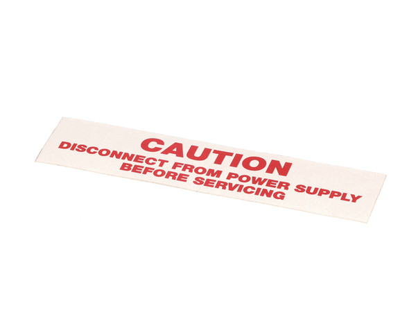 American Dish Service 089-9234 Decal, Caution...Disconnect F (ADS089-9234) Each