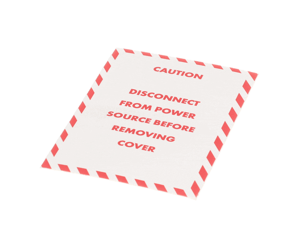 American Dish Service 089-9290 Decal, Caution, Model Et-Af (ADS089-9290) Each