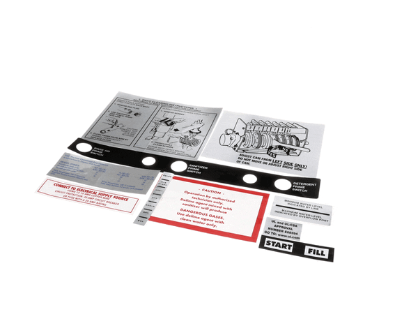 American Dish Service 089-9310 Decal Set, 3-D-S Series (ADS089-9310) Each