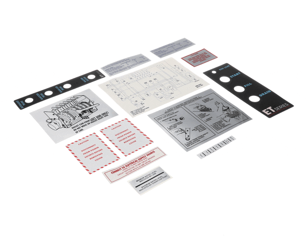 American Dish Service 089-9460 Decal Set, Et Pdh Series (ADS089-9460) Each