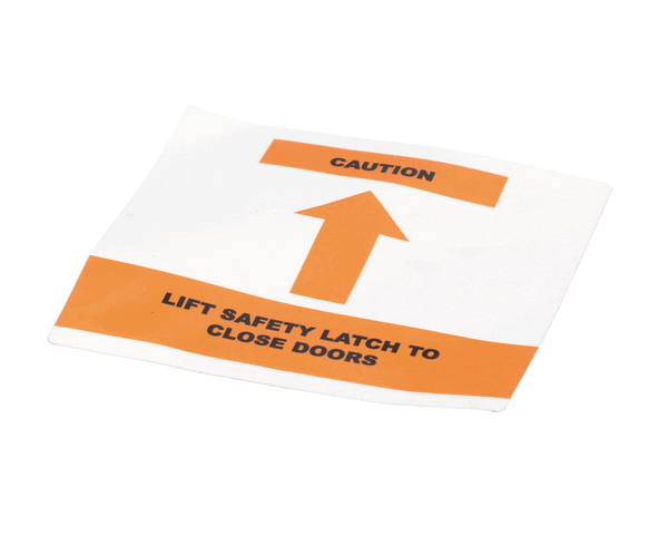 American Dish Service 089-9462 Decal, Caution Lift Safety Catch (ADS089-9462) Each
