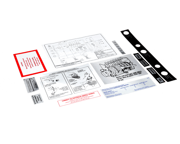 American Dish Service 089-9498 Decal Set, Lw-S (ADS089-9498) Each