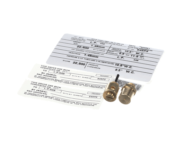 Alliance Laundry Systems 649P3 Kit Conv-Dryer-Ng To Lp-22500 (ALLS649P3) Each