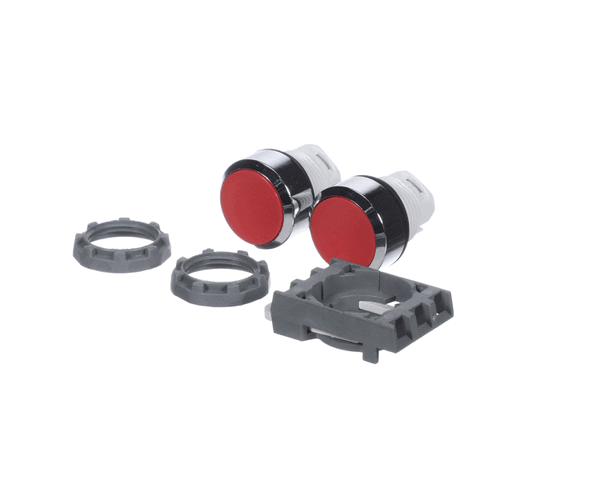 AM Manufacturing El-0409 Flush Button, Red (AMMEL-0409) Each