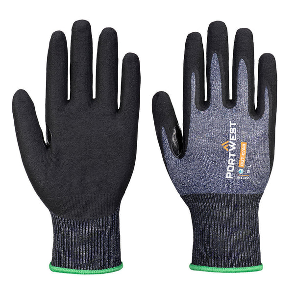 Portwest SG Cut C15 Nitrile Glove A3, Blue/Black, Size XXXL (AP18B8RXXXL) Pack of 12