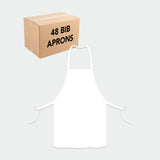 Hospeco® Mariposa Bib Apron 33x30 White, 12/Pack (HOSAPRN-W-SPUN) Pack of 12