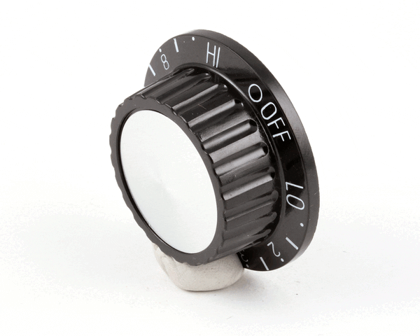 APW Wyott 2R-8730710 Knob, Appliance Black W/Insert (APW2R-8730710) Each