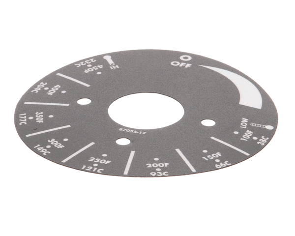 APW Wyott As-8705517 Dial Plate, Electric Griddles (APWAS-8705517) Each